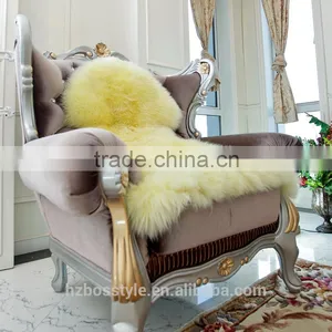 Large Christmas Long Hair Lamb Fur Carpets and Rugs Sofa Mat thumbnail-1
