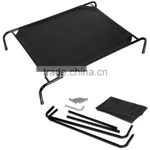 Portable Pet Cat Dog Elevated Bed Lounger Sleeper Cot Black OS004433 thumbnail-1