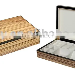 Deluxe Wooden Lacquer Jewelry Box thumbnail-1
