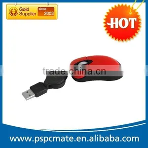 Portable Super Mini Retractable Cute Wired Mouse With Factory Price and Good DHL Shipping Service thumbnail-1
