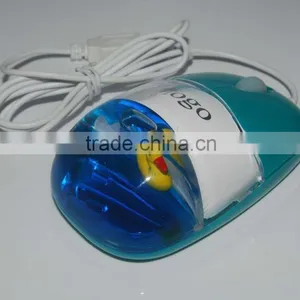 New Computer USB Wired Gift Liquid Aqua Mouse With Light-up Logo thumbnail-6