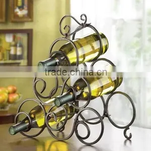 Best Gifts & Decor Scrollwork 6 Bottle Tabletop Wine Rack Stand thumbnail-2