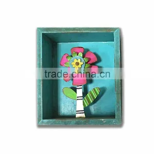 Flower Wood Arts and Crafts for Kids Living Room Decoration thumbnail-1