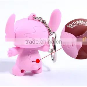 Wholesale Stitch LED Light Flash Keychain With Sound thumbnail-4