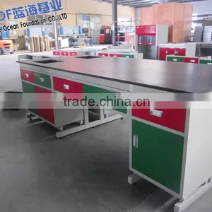 With Overhead Cabinet Steel School Laboratory Table thumbnail-5