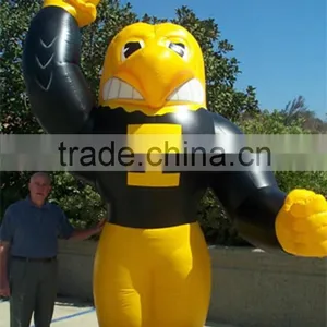 Yellow and Black Giant Advertising Pvc Cartoon Inflatable Mascot thumbnail-1