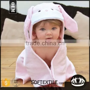 2016 Good Quality Soft Microfiber Baby Hooded Towel Quality Choice thumbnail-1