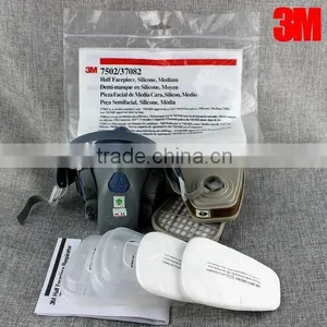 3M 7501 3M 7502 3M 7503 Silicone Half Facepiece Gas Mask Reusable Respirator/Half Respirator Gas Mask thumbnail-1