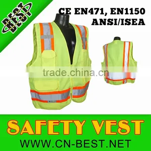 ANSI Yellow Safety Vest With Pockets thumbnail-1