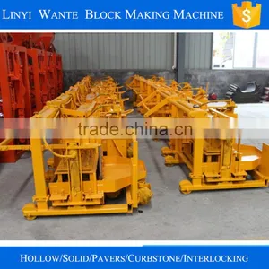 QT40-3 Manual Hand Press Brick Making Machine,manual Vibrating Concrete Block Machine thumbnail-4