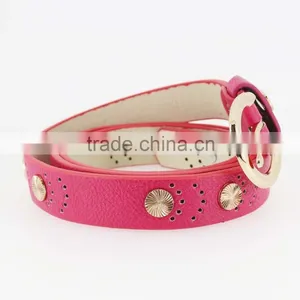 2015 Women's Fashion pu Studded Beads Belt for Jeans With Metal Beads in Yiwu thumbnail-3