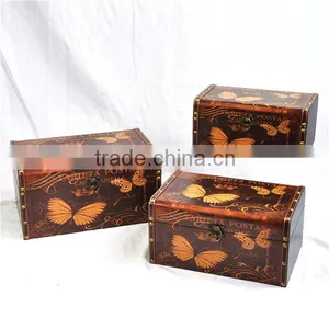 Shabby and Chic Handmade Wooden Trunk thumbnail-1