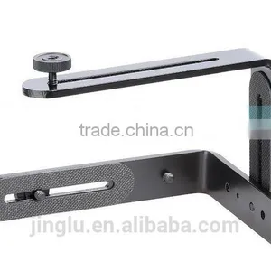 L-Shaped Double Dual Metal Bracket Holder Mount for Camera Speedlite Flash thumbnail-6