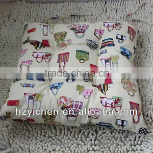 Square Foam Chair Pad/ Box Cushion of Bags Design/ Tatami thumbnail-1