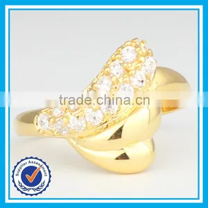 2015 New Arrival Fashion Gold Crystal Wedding Ring Israel thumbnail-2