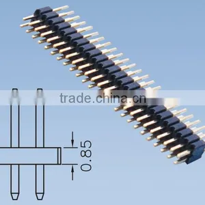 Pitch:1.27mm Double Row Straight Type Pin Header Connector thumbnail-1