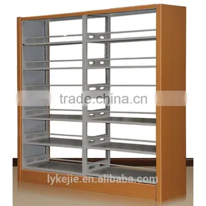 Double Side School Furniture Book Case Library Furniture Steel Book Shelf / Cheap Book Shelf thumbnail-1