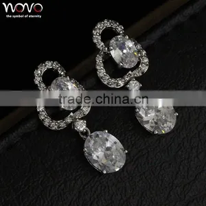 Long Brass Earrings Pendant for Woman Like thumbnail-3