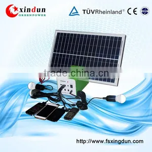 XD-T Hot Sale Portable off Grid 30w 7AH 12v Solar Kit dc System thumbnail-1