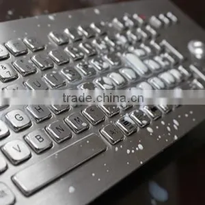Vandalism Proof Kiosk Keyboards With Trackball thumbnail-3