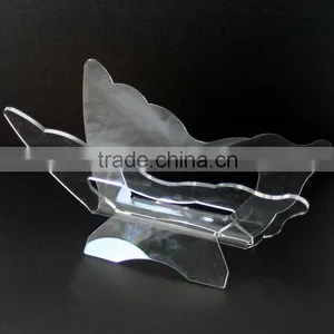 Acrylic Butterfly Magazine,Brochure Storage Stand /Rack/ Display/Shelf/ Holder thumbnail-1