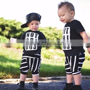 (CP606#black)New Designs Boutique Children Short Pants Springy Knitted Striped Shorts thumbnail-1