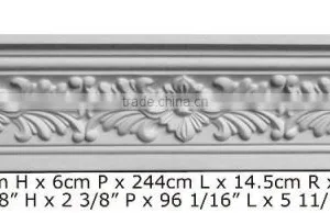 2015 High Quality Good Price Beautiful Luxury Decorative pu Carving Cornice Mouldings thumbnail-2