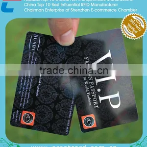 Silver Hot Foil PVC VIP Card With Black Plastic Business Card thumbnail-1