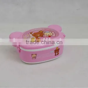 Plastic Cartoons Lunch Box (doule Layer) New Item (bear Shaped) thumbnail-1