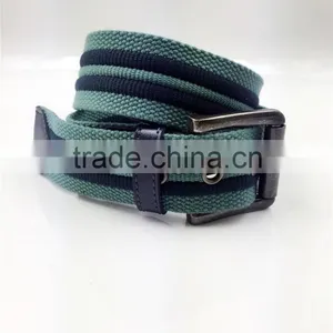 Designed Cotton Canvas Belt With Pin Buckle thumbnail-2