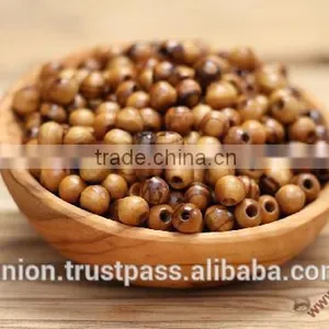 Olive Wood Round Beads thumbnail-1