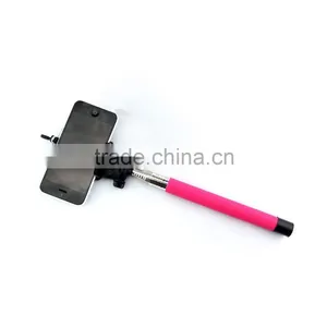 Logo Branded China Colorful Smartphone Wired Cable Selfie Monopod thumbnail-5