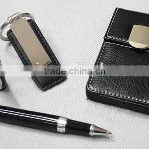 New Promotion Gift Set, Metal Pen and Metal Key Chain With Card Holder thumbnail-2