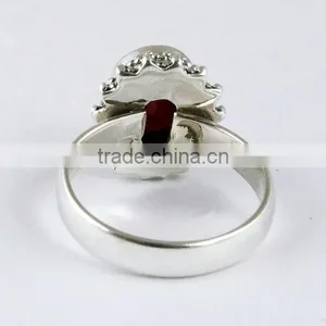 Paradise !! Ruby 925 Sterling Silver Ring, Gemstone Silver Jewellery, Handmade Silver Jewellery thumbnail-5