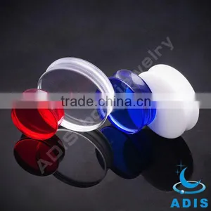 Fancy Acrylic Double Flared Ear Tunnels And Plugs thumbnail-1