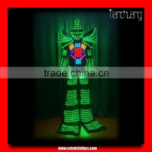 High Quality LED Jumping Suit Stilt Walker Led Robot Costume thumbnail-5
