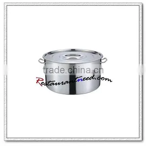S155 Stainless Steel Soup Pot With Flat Cover thumbnail-1