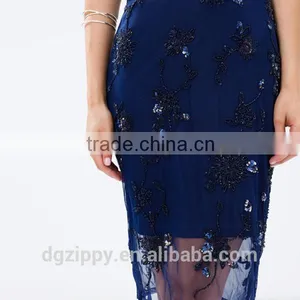 Hot Selling Fashion Beaded Pencil Designer Women Dress thumbnail-5