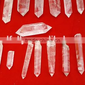 Natural Rock Crystal Obelisk Long Clear Crystal Quartz Points thumbnail-3