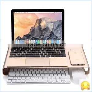 Aluminum Laptop Stand Holder for Apple Macbook Notebook Computer Stand Aluminum Monitor Stand With USB3.0 HUB thumbnail-1