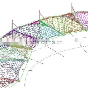 PVDF Tensile Fabric Architecture Membrane Structure for Walkway Cover thumbnail-5