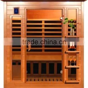 4 Person Far Infrared Sauna Dry Wood Canada Hemlock Carbon Nano Heater thumbnail-1