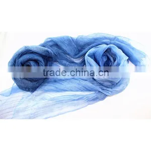 100% Wool Silk Blended Scarf thumbnail-1