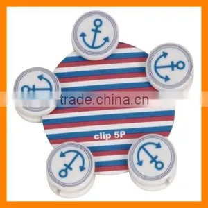 Cute Round Plastic Paper Clip thumbnail-1