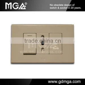 Italian Wall Switch and Socket With Telephone Socket RJ11 thumbnail-1