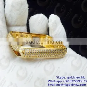 for Apple Watch Housing 18k Rose Gold Plated Mirror Finished Housing With Diamond thumbnail-5