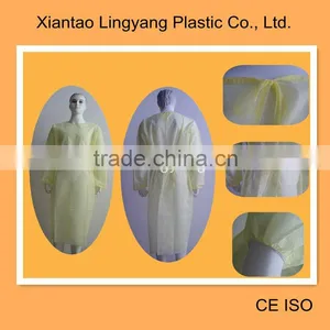 Isolation Gown Yellow Waterproof Extra Long thumbnail-1