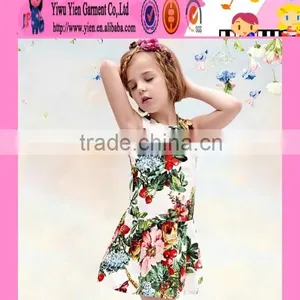 2016 Include Necklace Flower Kids Party Dresses Factory Direct Kids Fashion Dresses Pictures thumbnail-3