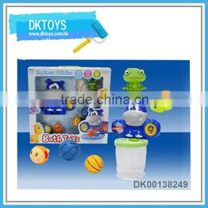 Hot Sale New Item Hippo Tortoise Baby Bath Set Combination Window Box Package Combination Duck Frog Ball Fun Play Kid Toys thumbnail-1