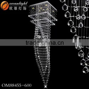 Sprial Cross Crystal Strings Modern Hanging Chandelier Crystal Chandelier OM88586-450W thumbnail-5